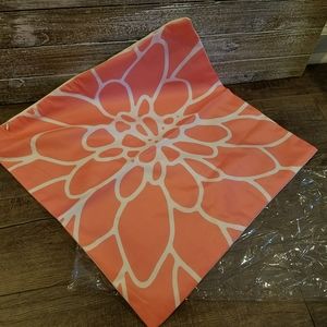 Coral flower pillow case